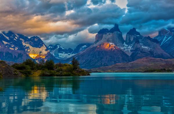природа, горы, озеро, Аргентина обои для рабочего стола
