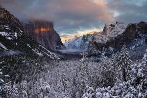 Обои Национальный парк Йосемити, горы Сьерра-Невада на рабочий стол