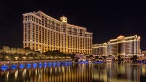 Обои США Las Vegas Nevada казино отель Bellagio на рабочий стол