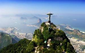 Обои статуя Христа Спасителя в Рио-де-Жанейро на рабочий стол