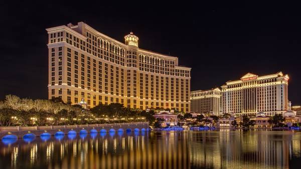 США Las Vegas Nevada казино отель Bellagio обои для рабочего стола
