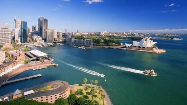 город Сидней Sydney обои для рабочего стола