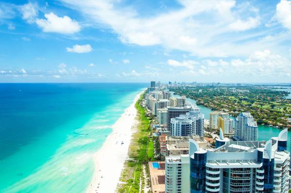 побережье Майами Флорида обои для рабочего стола