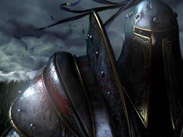 рыцарь в доспехах игра Warcraft 3 Reign of Chaos обои для рабочего стола