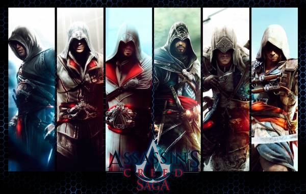 главные герои игры Assassins Creed обои для рабочего стола