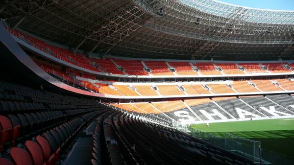 Донбасс арена Шахтер футбольное поле Донецк обои для рабочего стола