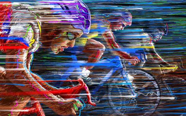 спорт, велосипедисты, гонка, велоспорт, скорость обои для рабочего стола