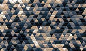 Обои треугольники, разноцветная мозаика, абстракция на рабочий стол