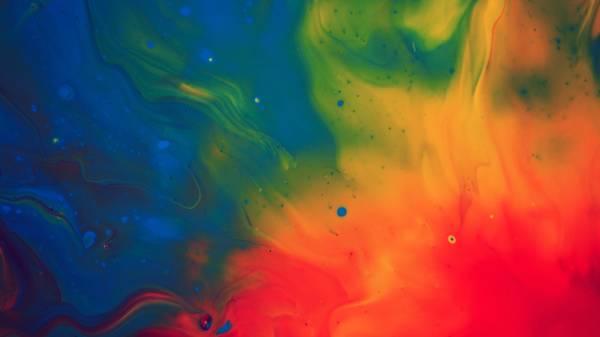абстрактный рисунок разлитых растекающихся красок обои для рабочего стола