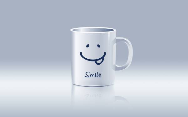 чашка с улыбкой, улыбайся! обои для рабочего стола