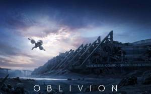 Обои Oblivion, летающий корабль, фильм, фантастика на рабочий стол