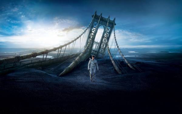 фильм Обливион Oblivion разрушенный мост Том Круз обои для рабочего стола