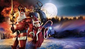 Обои Санта Клаус в средневековье, колдун, олень, зима на рабочий стол
