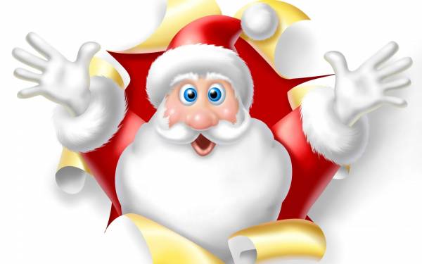 Дед мороз, Санта Клаус, новый год 2015 обои для рабочего стола