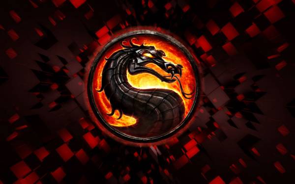 Дракон в огне из игры Mortal Kombat обои для рабочего стола