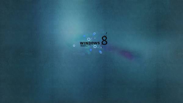 windows 8, стиль, минимализм, круги, синий фон обои для рабочего стола