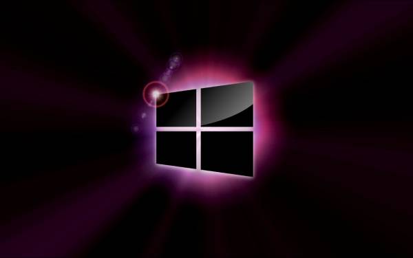 значок Windows 8 плитки неон черный фон обои для рабочего стола
